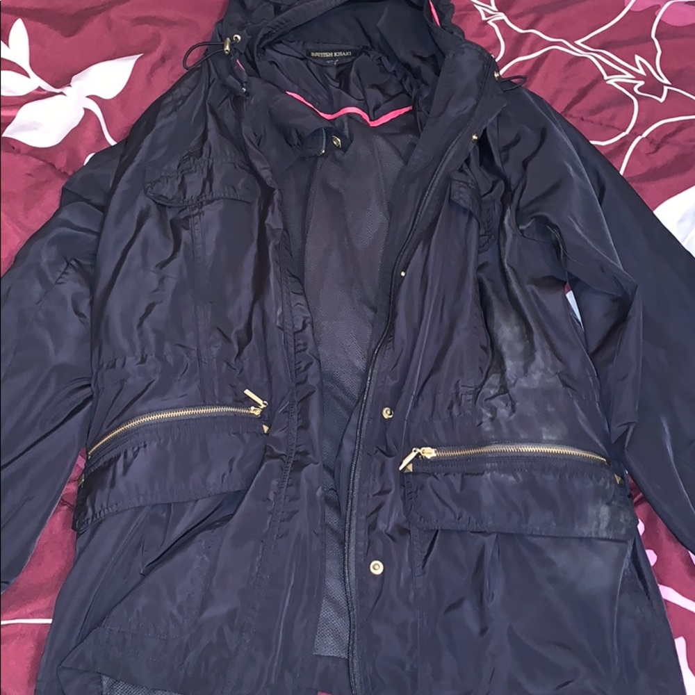 Navy windbreaker